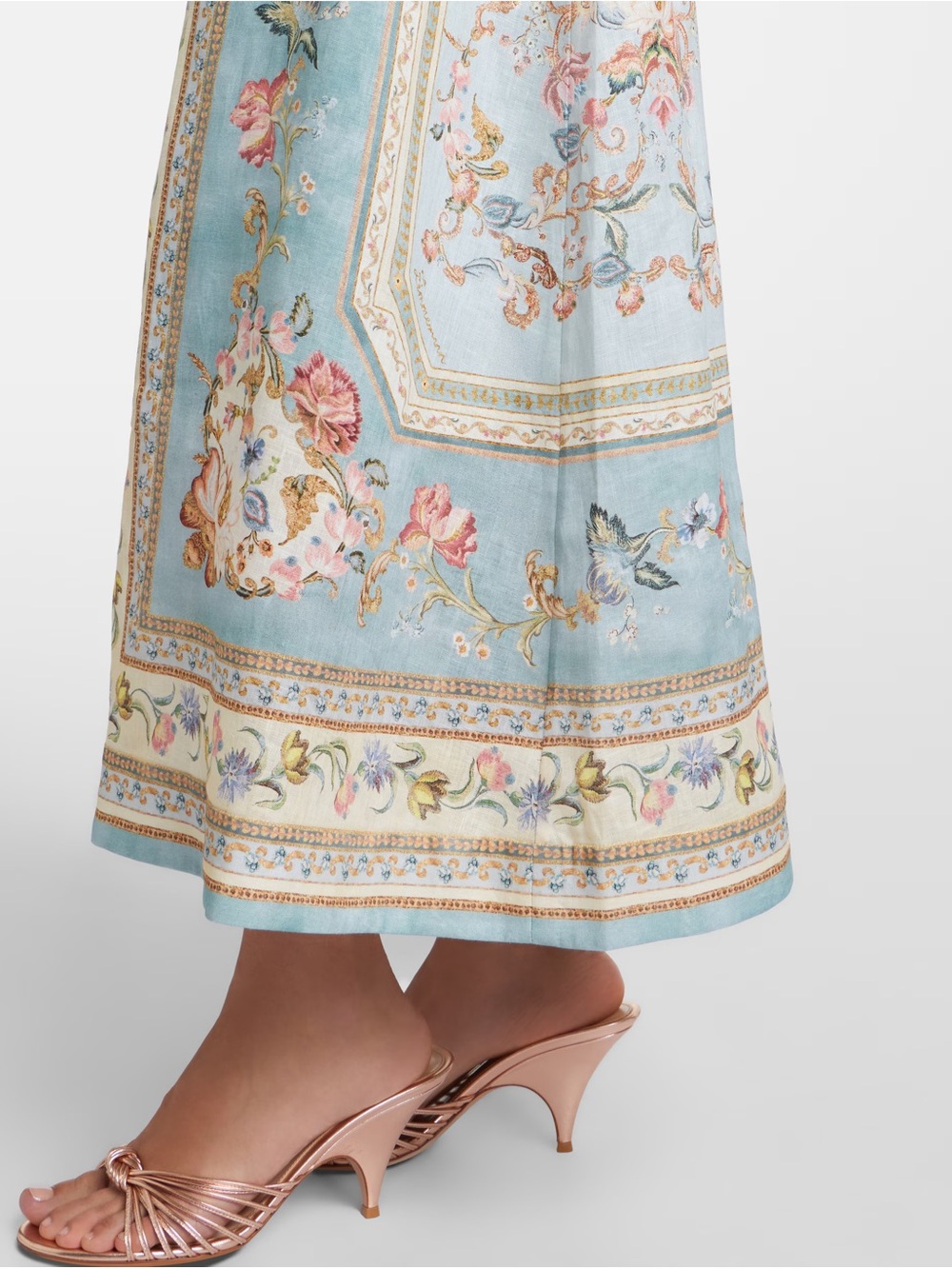 Zimmermann Roselight floral linen midi dress - Picture 10 of 16